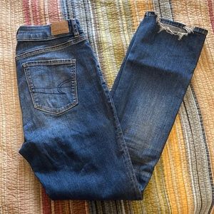 Lightly distressed jeans